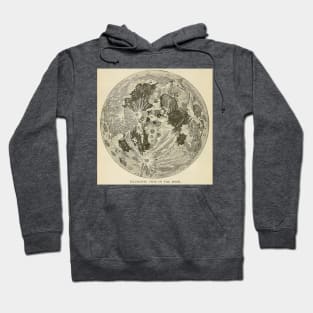 TELESCOPIC VIEW OF THE MOON - Vintage Illustration Hoodie